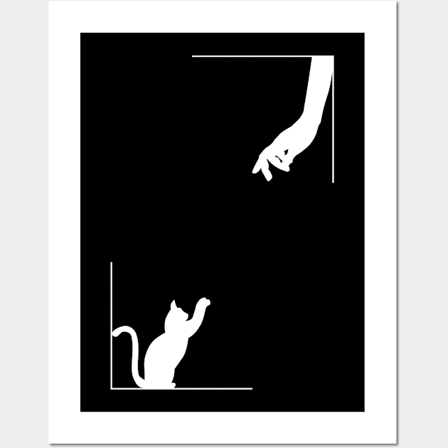 The Creation of Cat Wall Art by Rikufe